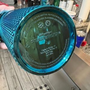 Starbucks Metallic Blue Bling Studded Tumbler 2023
